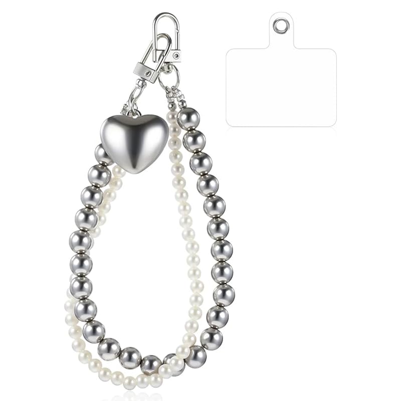 ZORBES® Cell Phone Lanyard, Pearl Beaded Cell Phone Wrist Strap Lanyard, Universal Cell Phone Lanyard Lanyard for Loss Prevention, Safe and Stylish ZORBES® Cell Phone Lanyard, Pearl Beaded Cell Phone Wrist Strap Lanyard, Universal Cell Phone Lanyard Lanyard for Loss Prevention, Safe and Stylish